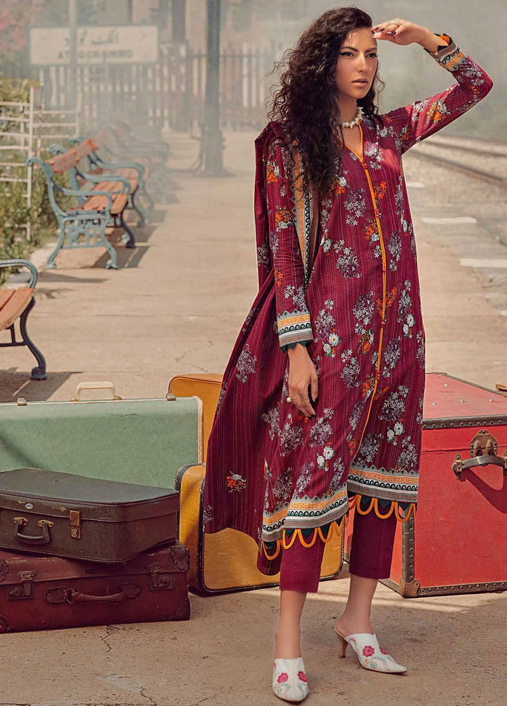 Gul Ahmed Printed Khaddar Suits Unstitched 3 Piece GA21JW K-12033 A   - Winter Collection