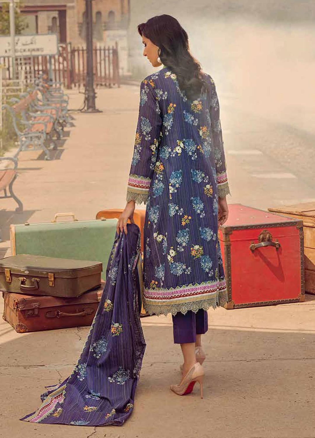 Gul Ahmed Printed Khaddar Suits Unstitched 3 Piece GA21JW K-12033 B  - Winter Collection