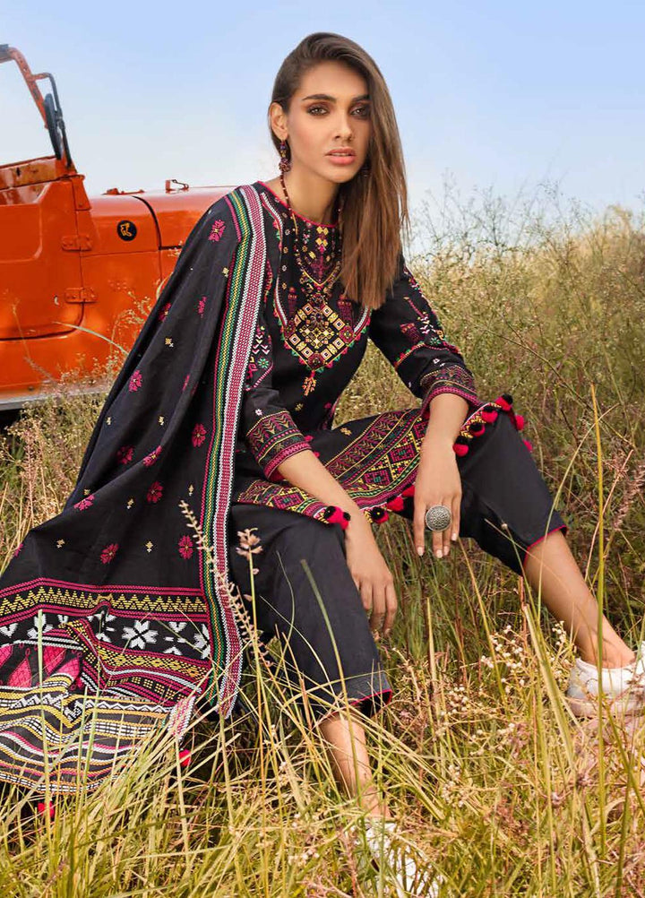 Gul Ahmed Printed Khaddar Suits Unstitched 3 Piece GA21JW K-12040 - Winter Collection