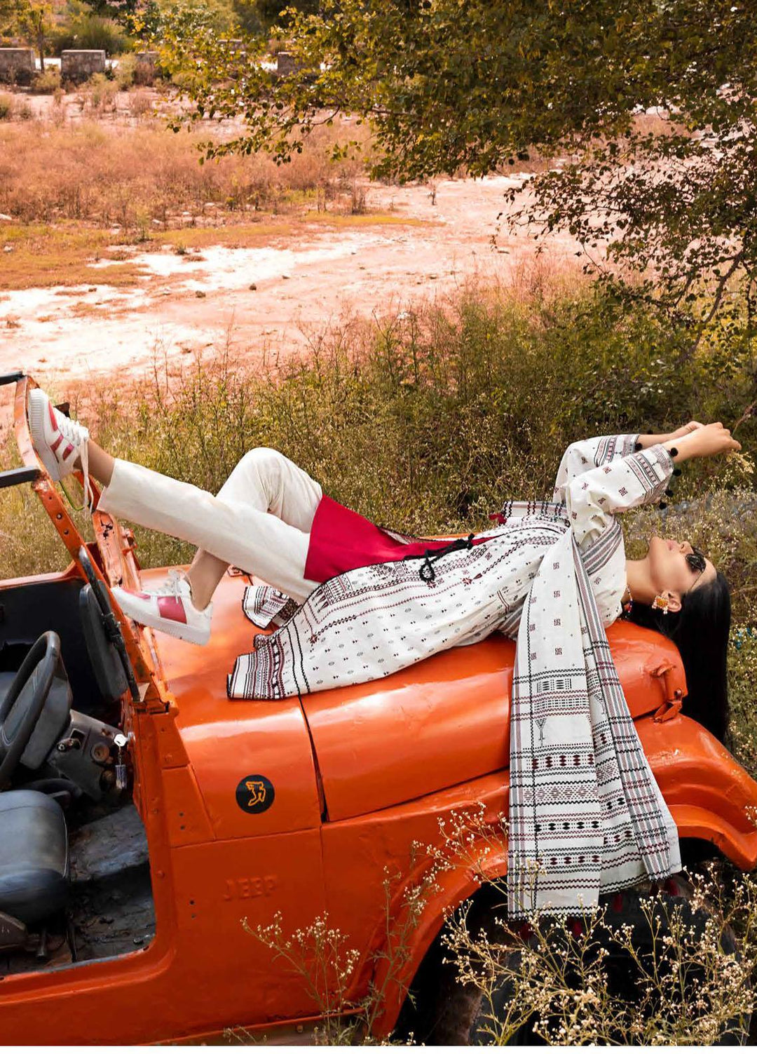 Gul Ahmed Printed Khaddar Suits Unstitched 3 Piece GA21JW K-12043 - Winter Collection