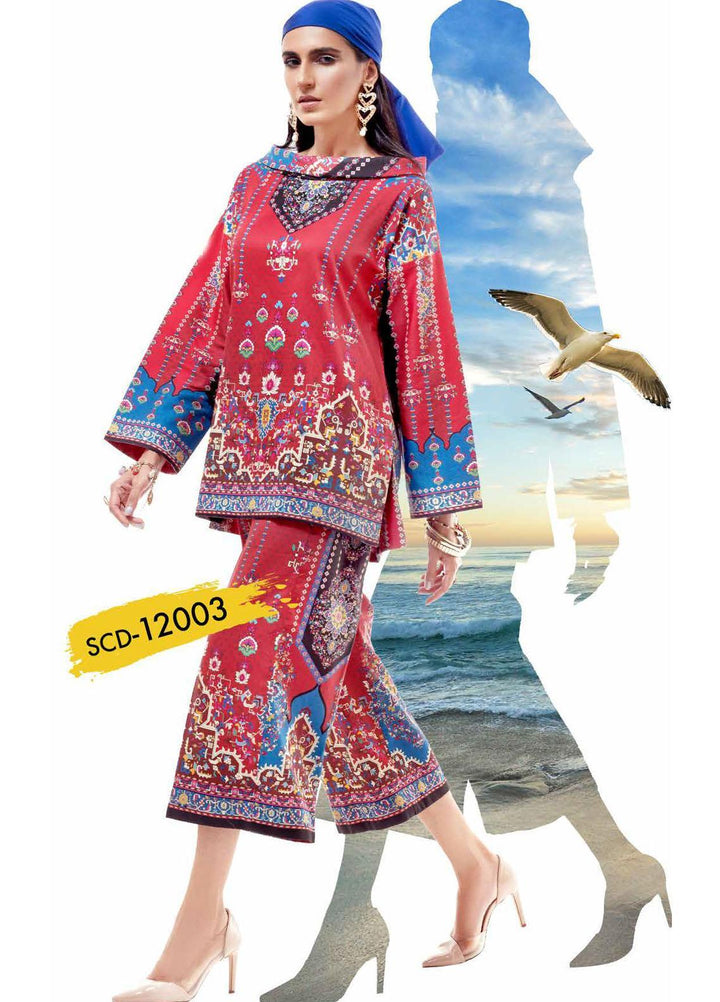 Gul Ahmed Printed Corduroy  Unstitched Kurti GA21JW SCD-12003 - Winter Collection