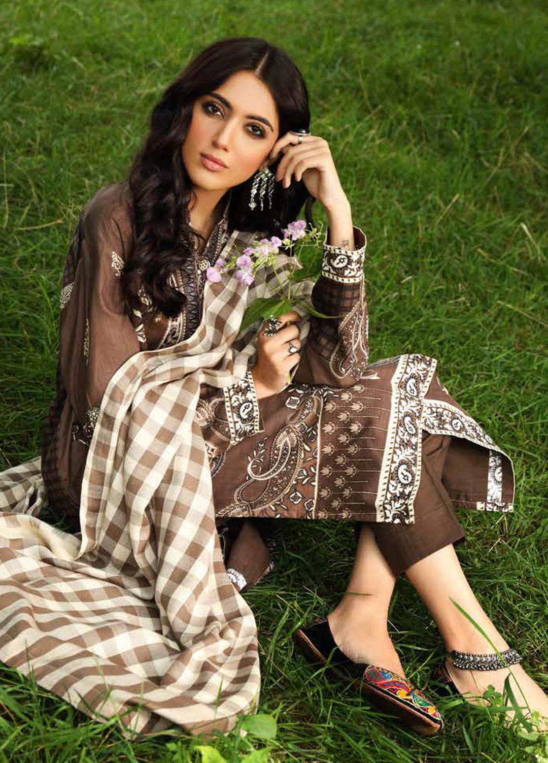 Gul Ahmed Embroidered Khaddar Suits Unstitched 3 Piece GA21JL AP-12034 - Winter Collection