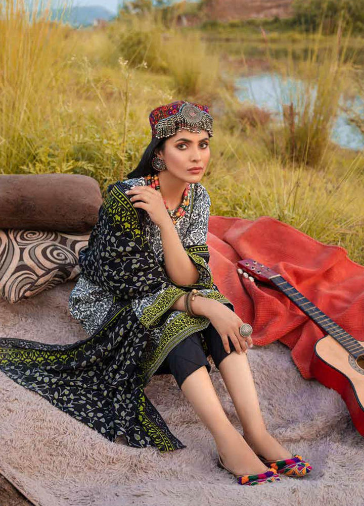 Gul Ahmed Printed Khaddar Suits Unstitched 3 Piece GA21JL AP-12055 - Winter Collection