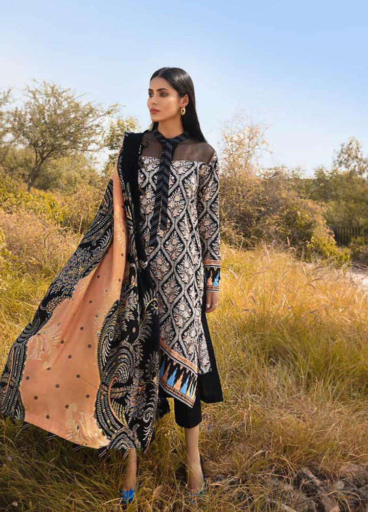 Gul Ahmed Printed Khaddar Suits Unstitched 3 Piece GA21JL AP-12063 - Winter Collection