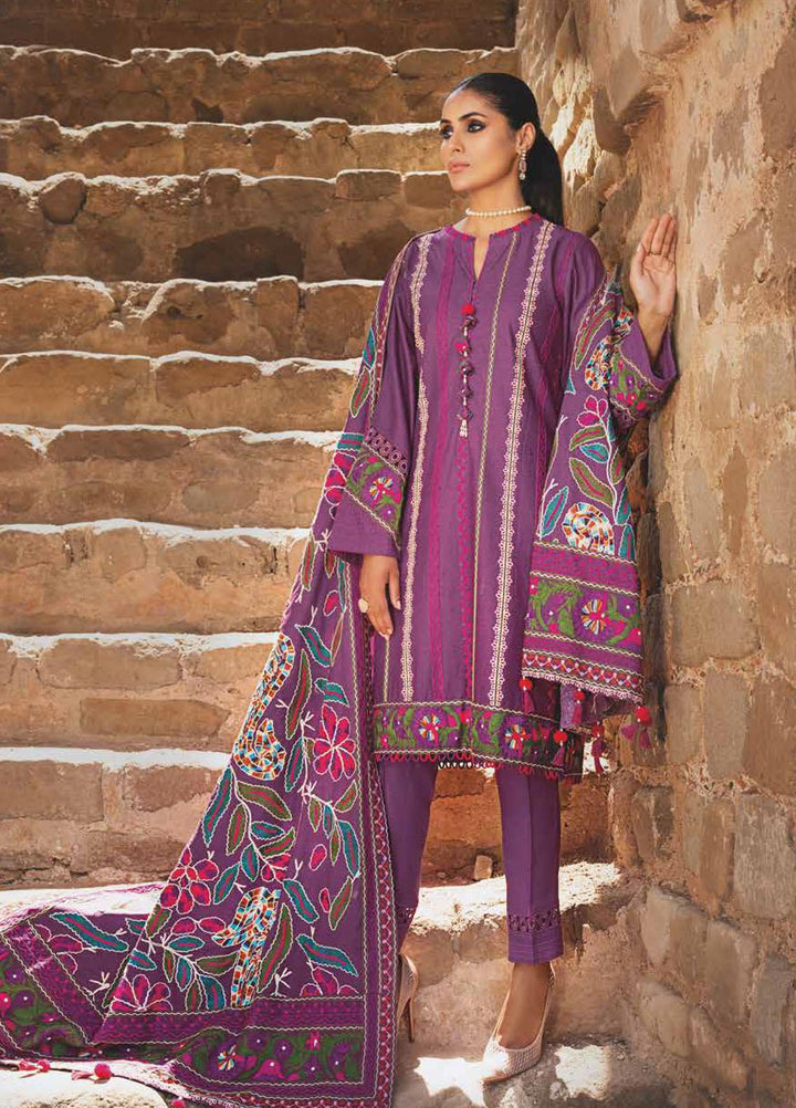 Gul Ahmed Embroidered Karandi Suits Unstitched 3 Piece GA21JL AY-12006 - Winter Collection