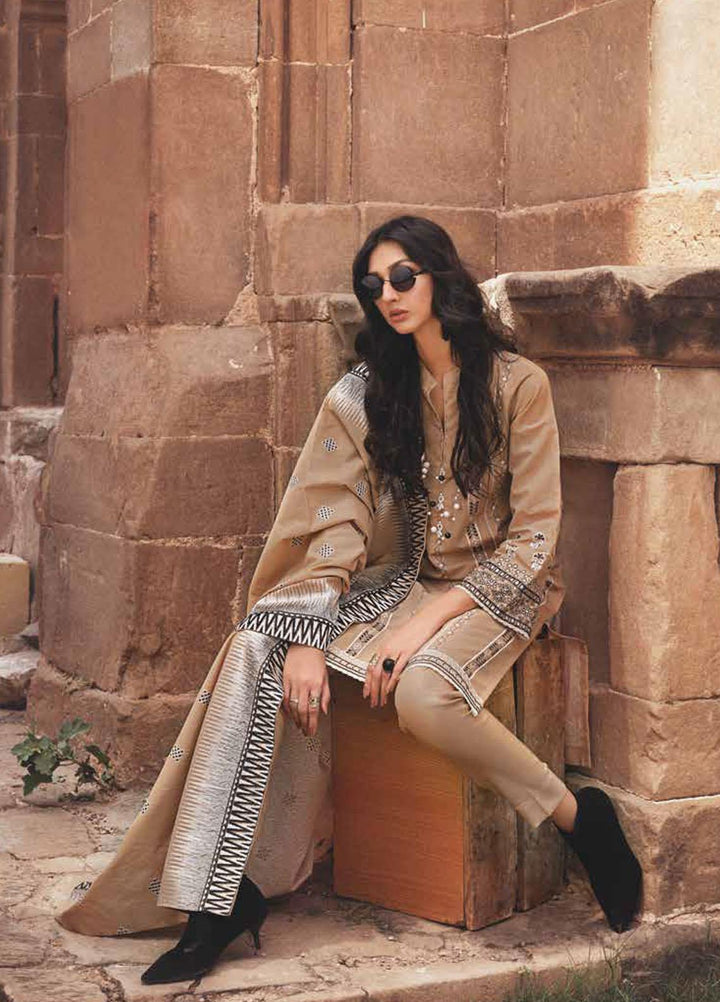 Gul Ahmed Embroidered Karandi Suits Unstitched 3 Piece GA21JL AY-12013 - Winter Collection