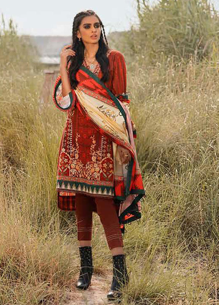 Gul Ahmed Embroidered Khaddar Suits Unstitched 3 Piece GA21JL CV-12003 - Winter Collection