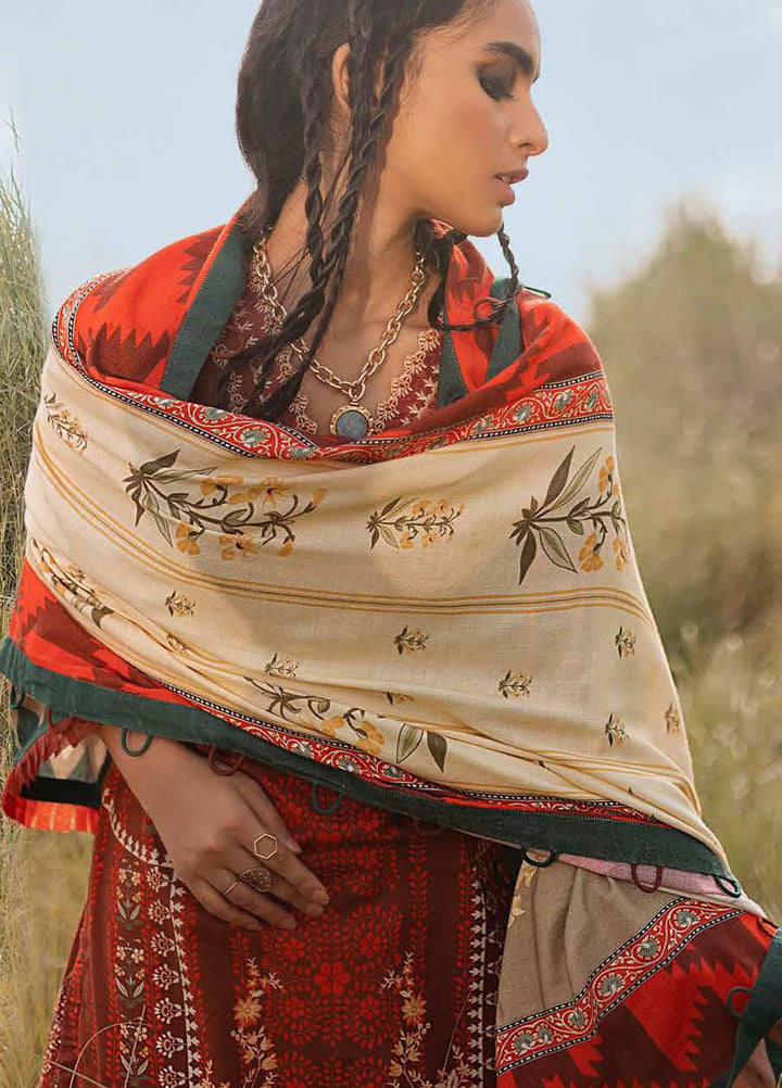 Gul Ahmed Embroidered Khaddar Suits Unstitched 3 Piece GA21JL CV-12003 - Winter Collection