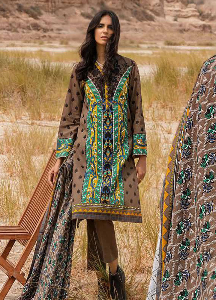 Gul Ahmed Printed Khaddar Suits Unstitched 3 Piece GA21JL CV-12011 - Winter Collection
