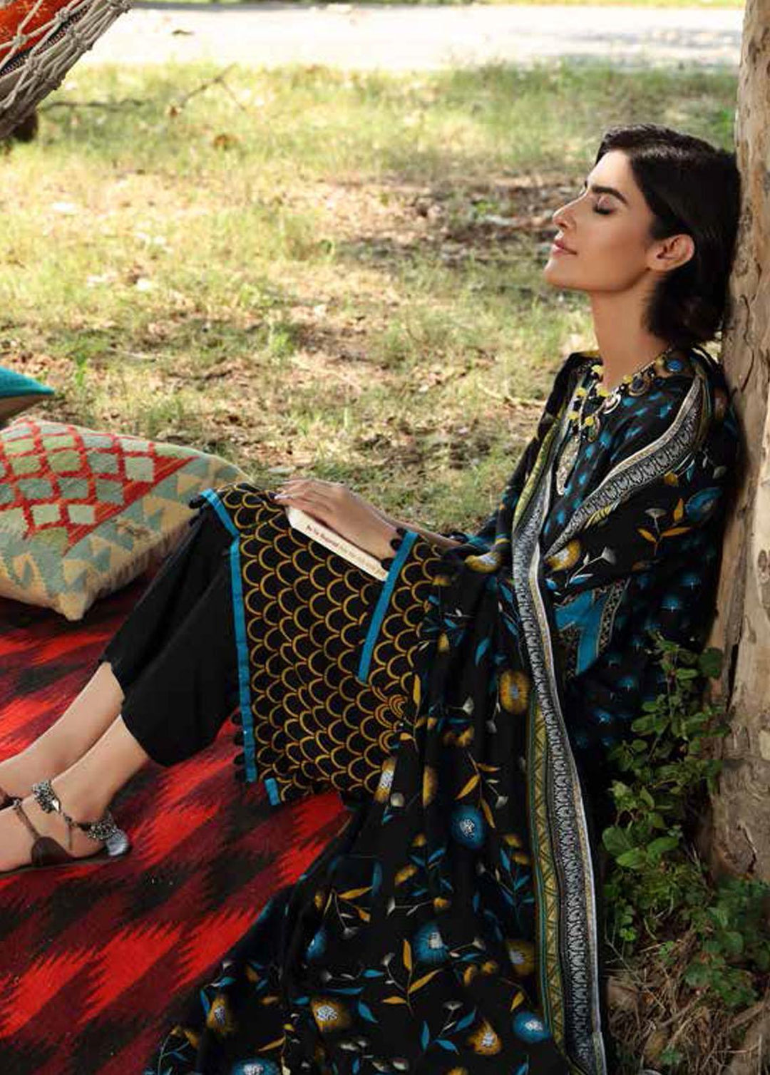 Pure Joy of Winter By Gul Ahmed Printed Linen Suits Unstitched 3 Piece GA22PJ LT-12012 A - Winter Collection
