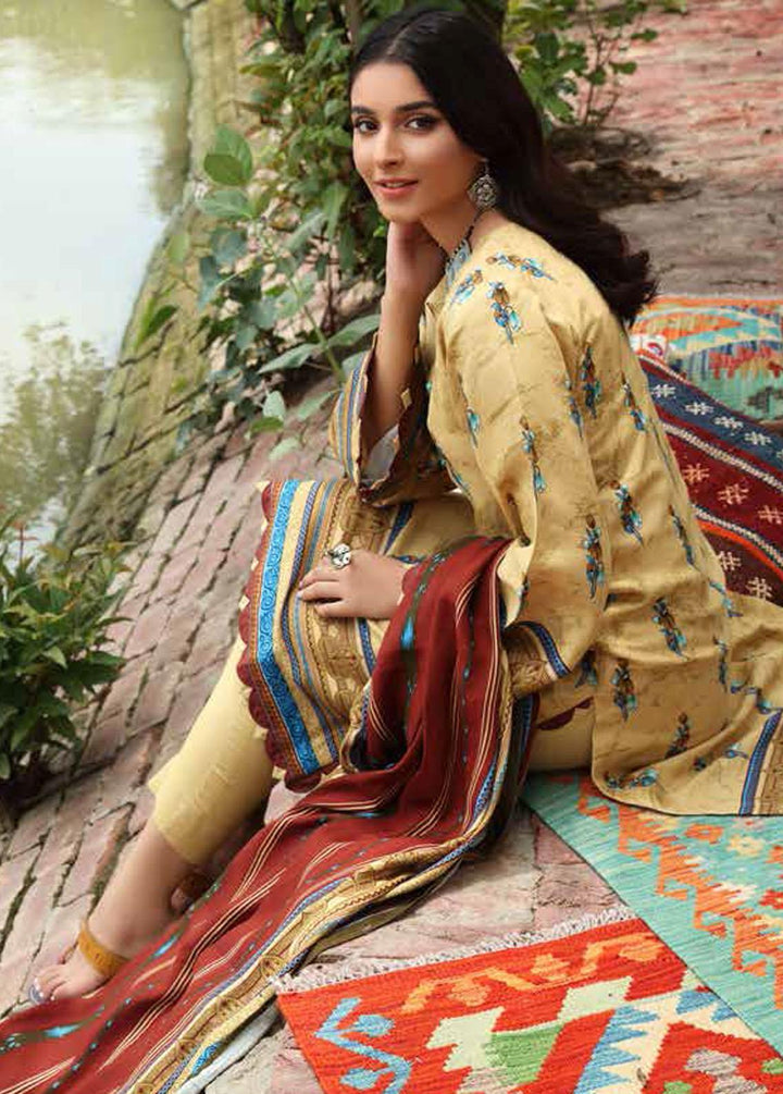 Pure Joy of Winter By Gul Ahmed Printed Linen Suits Unstitched 3 Piece GA22PJ LT-12025 A - Winter Collection