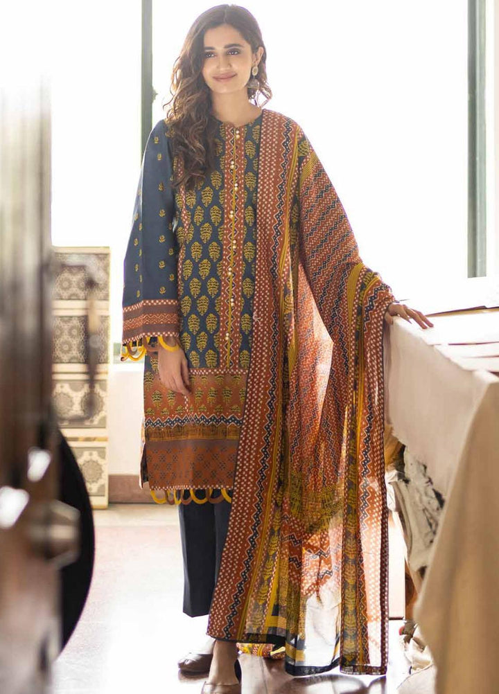 Rang Angan By Gul Ahmed Printed Lawn Suits Unstitched 3 Piece GA21RA CL-1266 B - Summer Collection