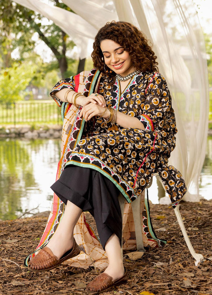 Gul Ahmed Printed Lawn Suits Unstitched 3 Piece GA23SF CL32336-A - Summer Collection