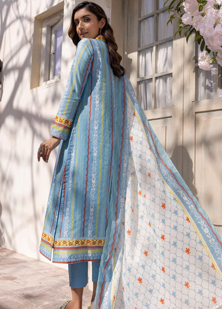 Gul Ahmed Printed Lawn Suits Unstitched 3 Piece GA23SF CL32383-A - Summer Collection