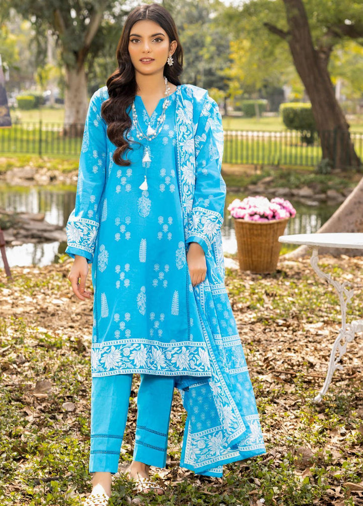 Gul Ahmed Printed Lawn Suits Unstitched 3 Piece GA23SF CL32513-B - Summer Collection