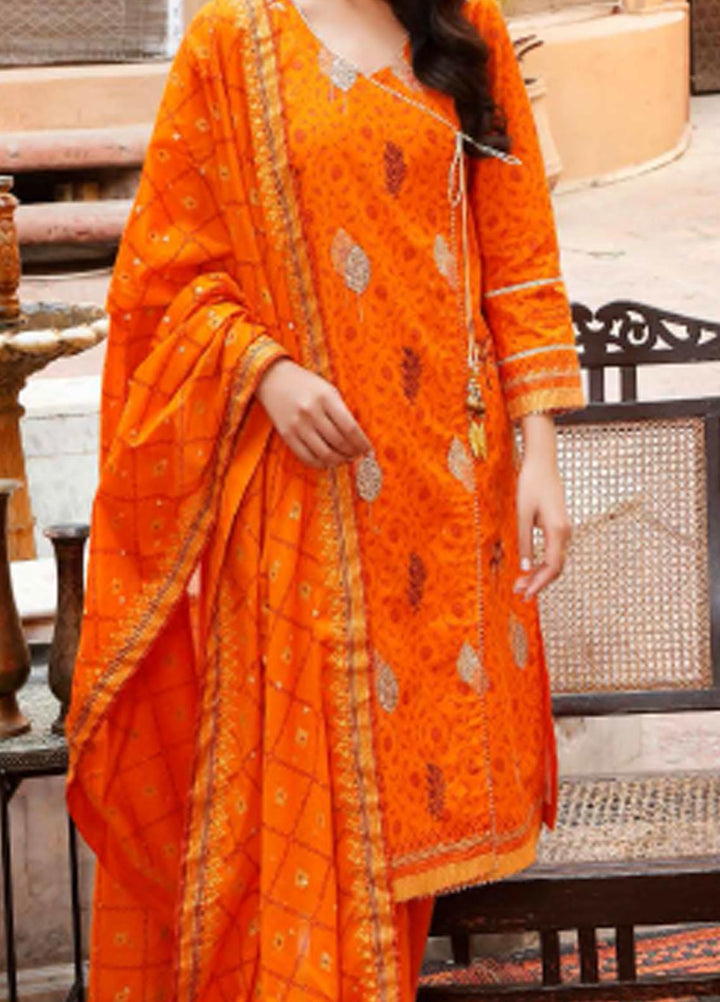 Sunehri By Gul Ahmed Embroidered Lawn Suits Unstitched 3 Piece GA21SL CL-1237 - Summer Collection