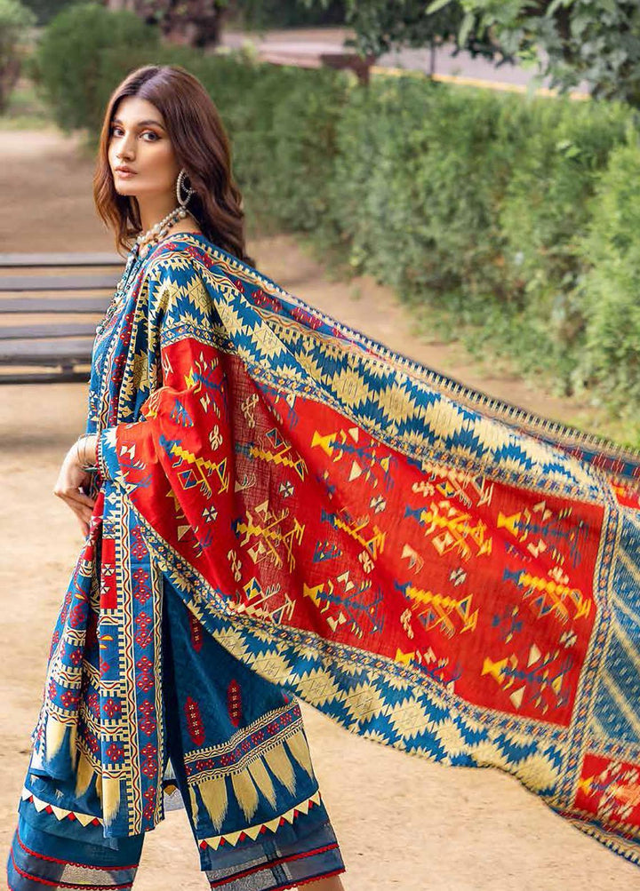 Gul Ahmed Printed Khaddar Suits Unstitched 3 Piece GA22W K-22039B - Winter Collection