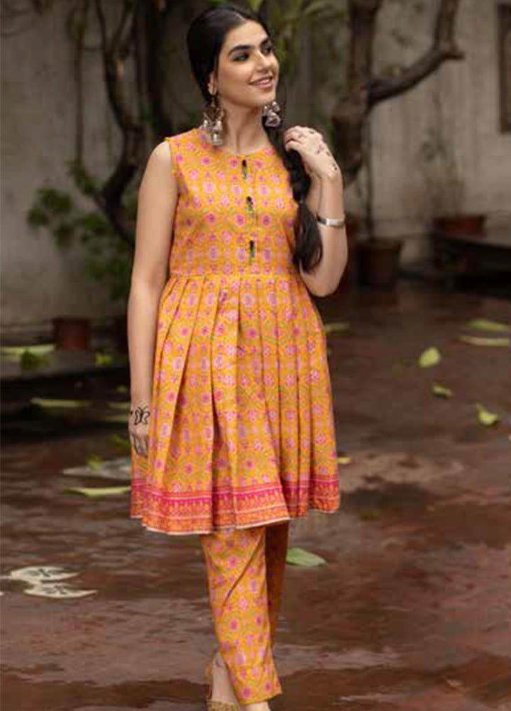 Gul Ahmed Printed Lawn  Unstitched Kurties GA21VG SL 953-A - Summer Collection