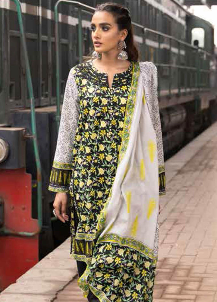 Gul Ahmed Printed Lawn Suits Unstitched 2 Piece GA21VG TL 320-A - Summer Collection