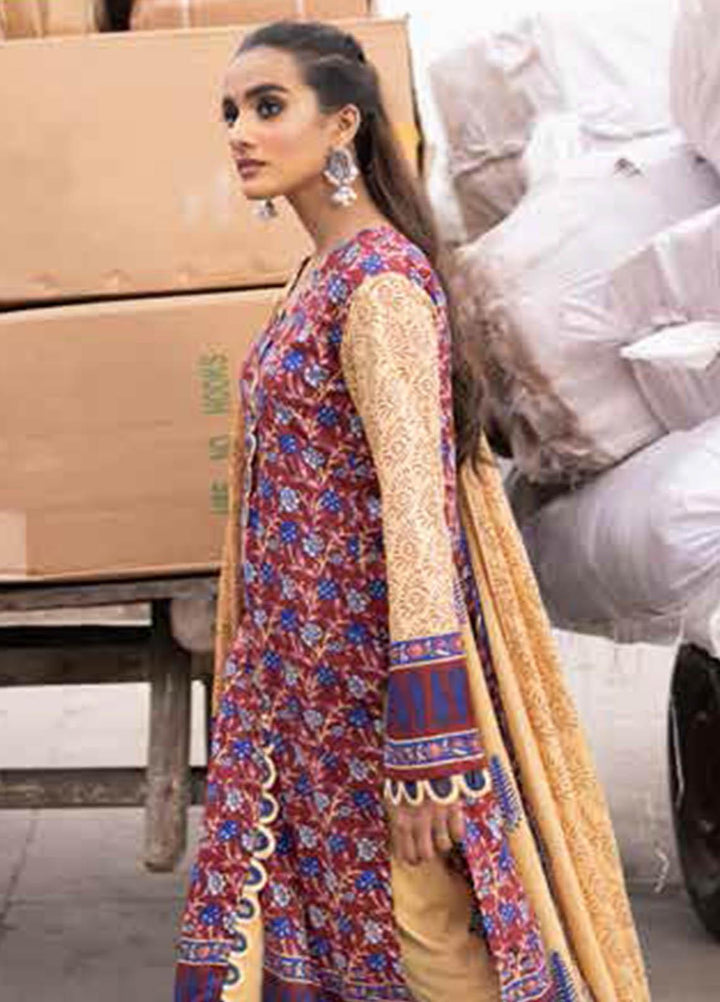 Gul Ahmed Printed Lawn Suits Unstitched 2 Piece GA21VG TL 320-B - Summer Collection