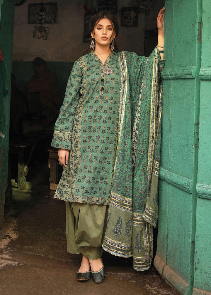 Vintage Garden By Gul Ahmed Printed Lawn Suits Unstitched 3 Piece GA23V CL-32463A - Summer Collection