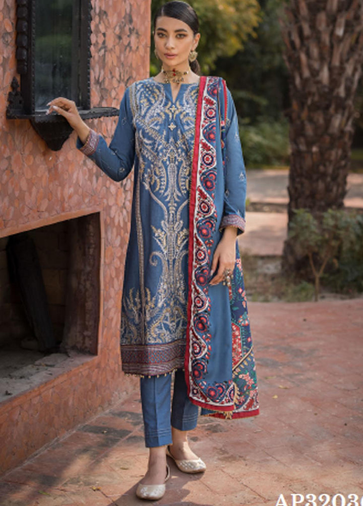 Gul Ahmed Embroidered Pashmina Suits Unstitched 3 Piece GA23WB AP 32036 - Winter Collection