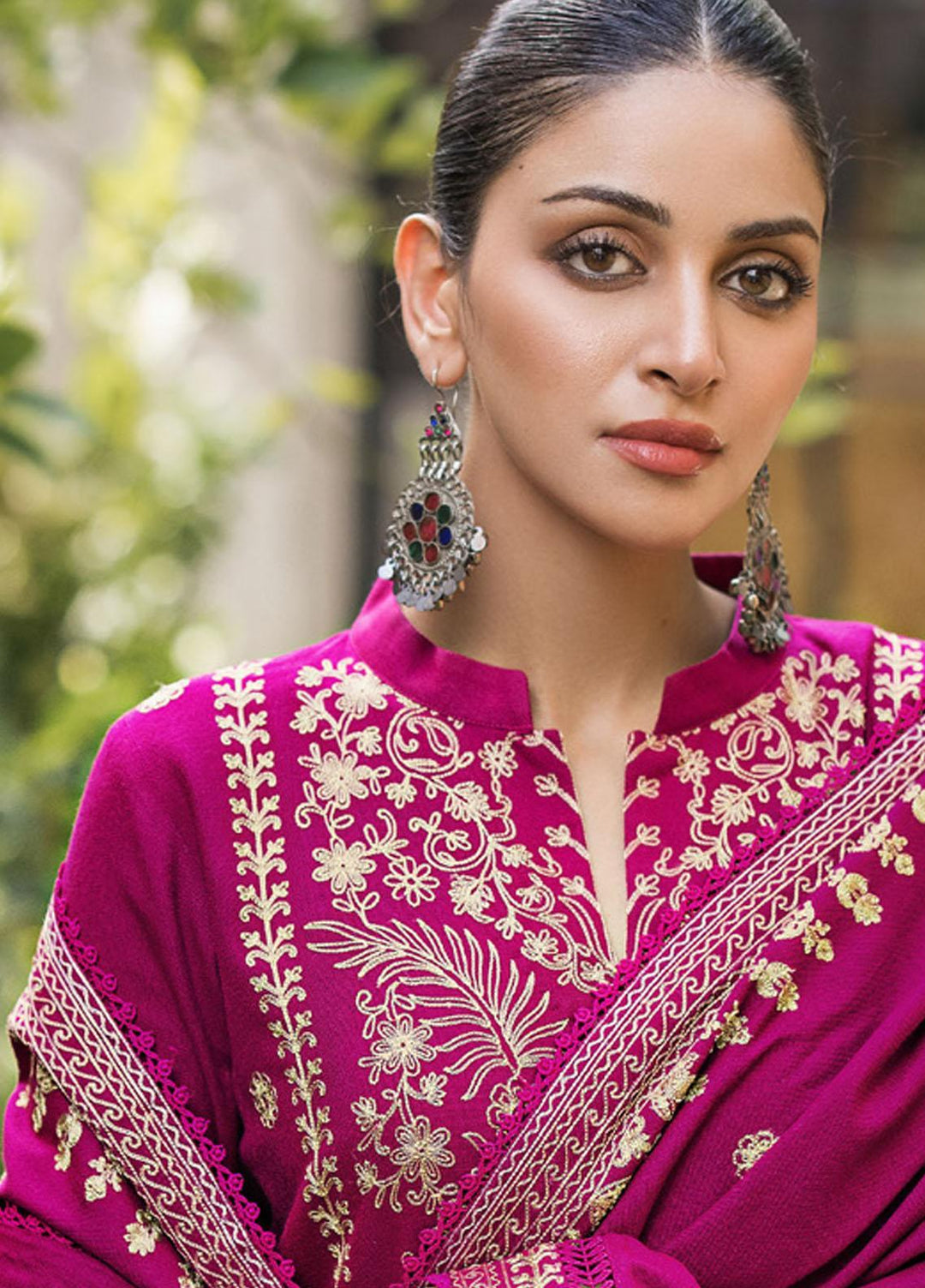 Gul Ahmed Embroidered Pashmina Suits Unstitched 3 Piece GA23WB AP 32059 - Winter Collection