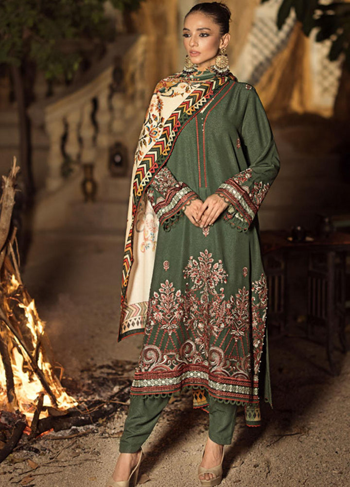 Gul Ahmed Embroidered Karandi Suits Unstitched 3 Piece GA23WB AY 32018 - Winter Collection