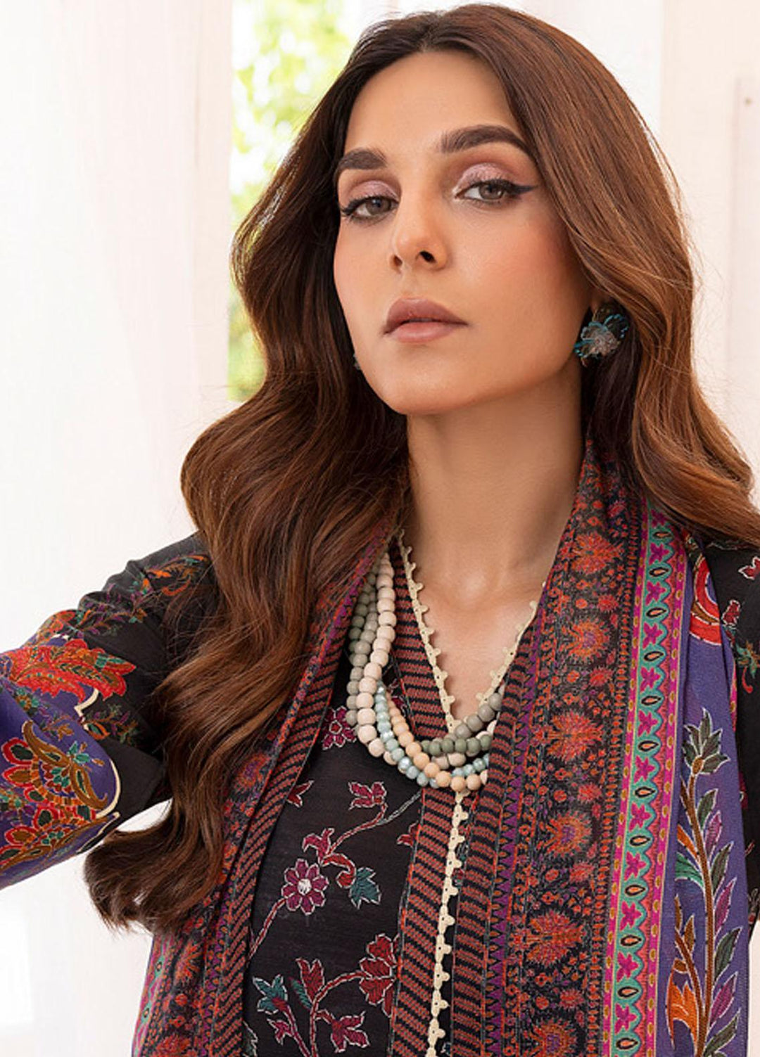 Gul Ahmed Embroidered Cotton Net Suits Unstitched 3 Piece GA23WB CN 32029 - Winter Collection