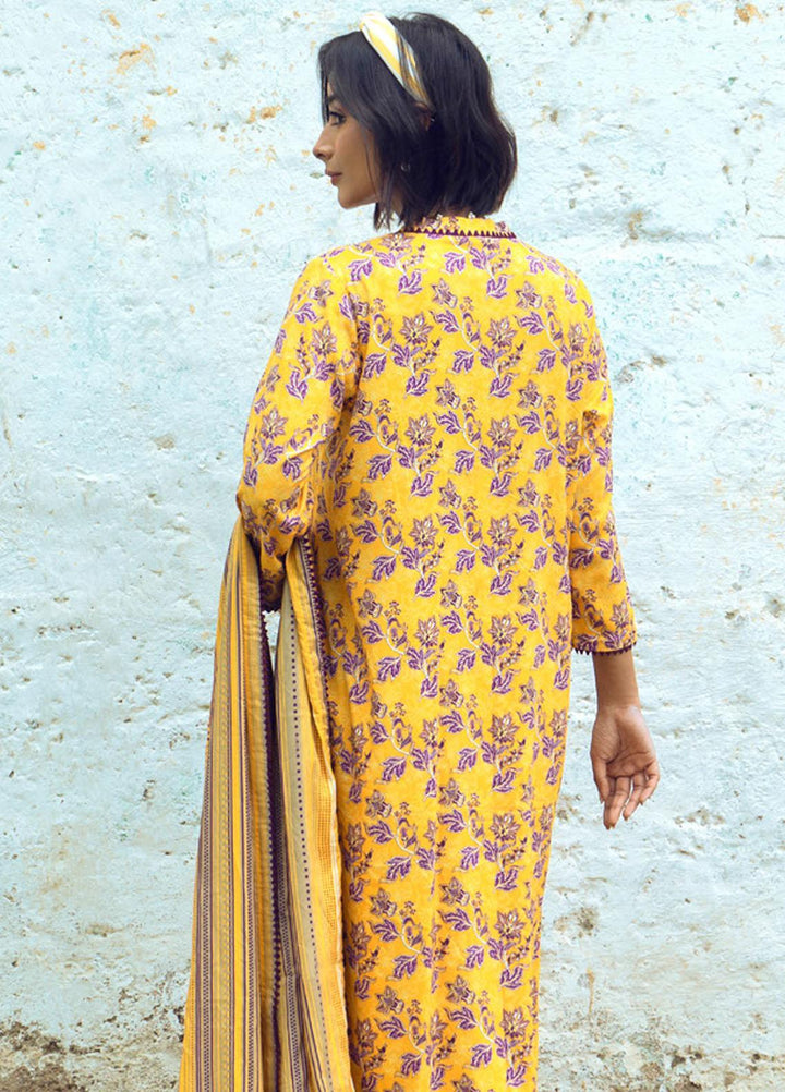 Gul Ahmed Embroidered Linen Suits Unstitched 3 Piece GA23WB LT 32011 B - Winter Collection