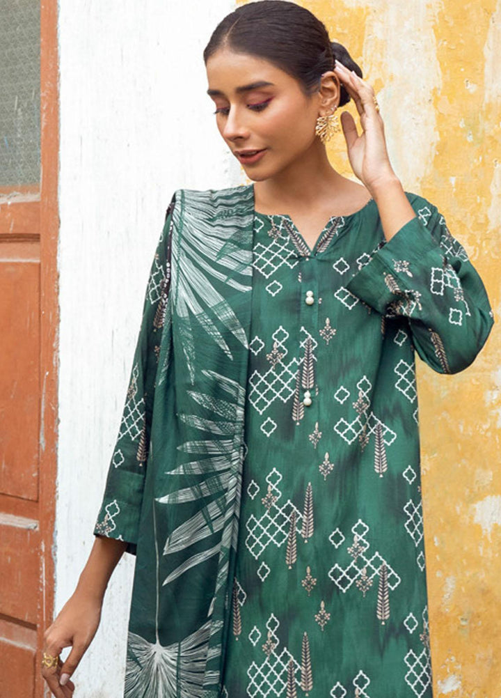 Gul Ahmed Embroidered Dobby Linen Suits Unstitched 3 Piece GA23WB LT 32013 A - Winter Collection