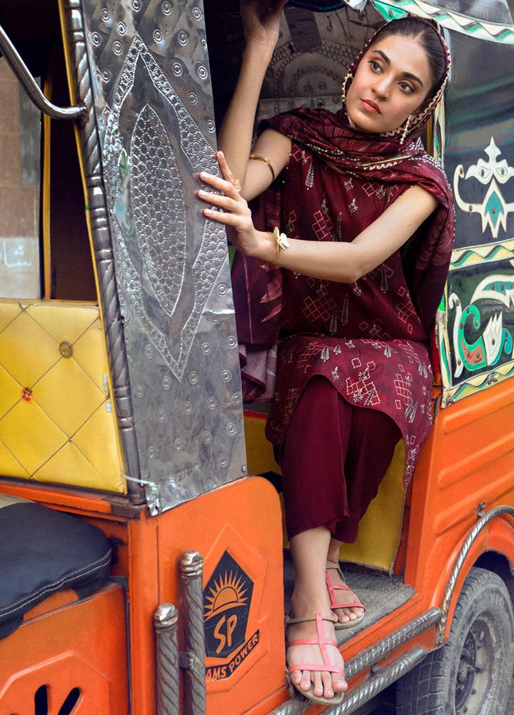 Gul Ahmed Embroidered Dobby Linen Suits Unstitched 3 Piece GA23WB LT 32013 B - Winter Collection