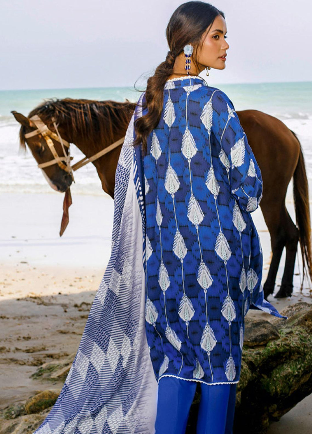 Gul Ahmed Embroidered Linen Suits Unstitched 3 Piece GA23WB LT 32020 A - Winter Collection