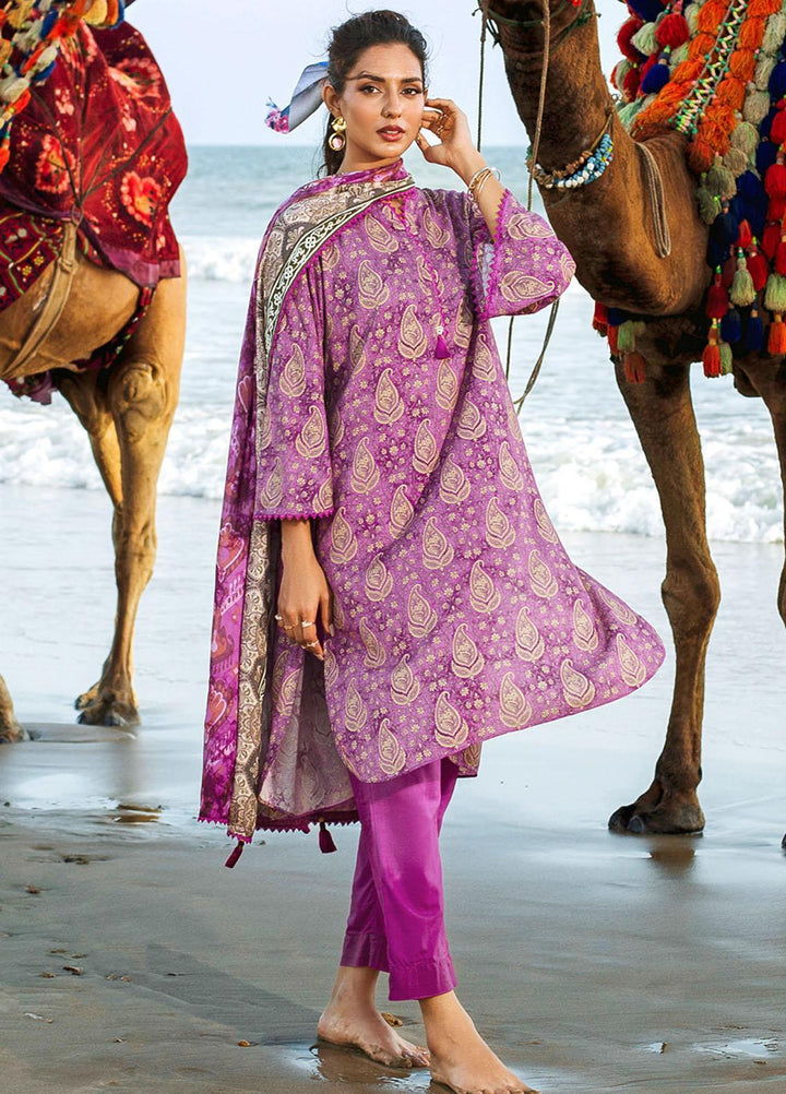 Gul Ahmed Embroidered Linen Suits Unstitched 3 Piece GA23WB LT 32021 A - Winter Collection