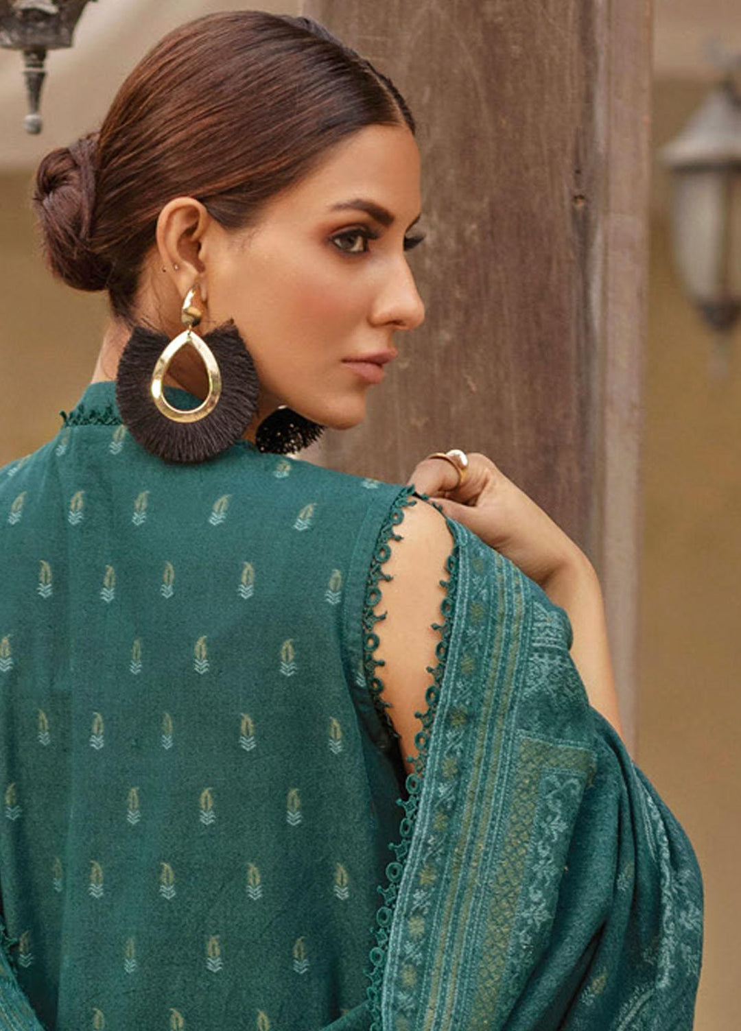 Gul Ahmed Embroidered Karandi Suits Unstitched 3 Piece GA23WB MJ 32068 - Winter Collection