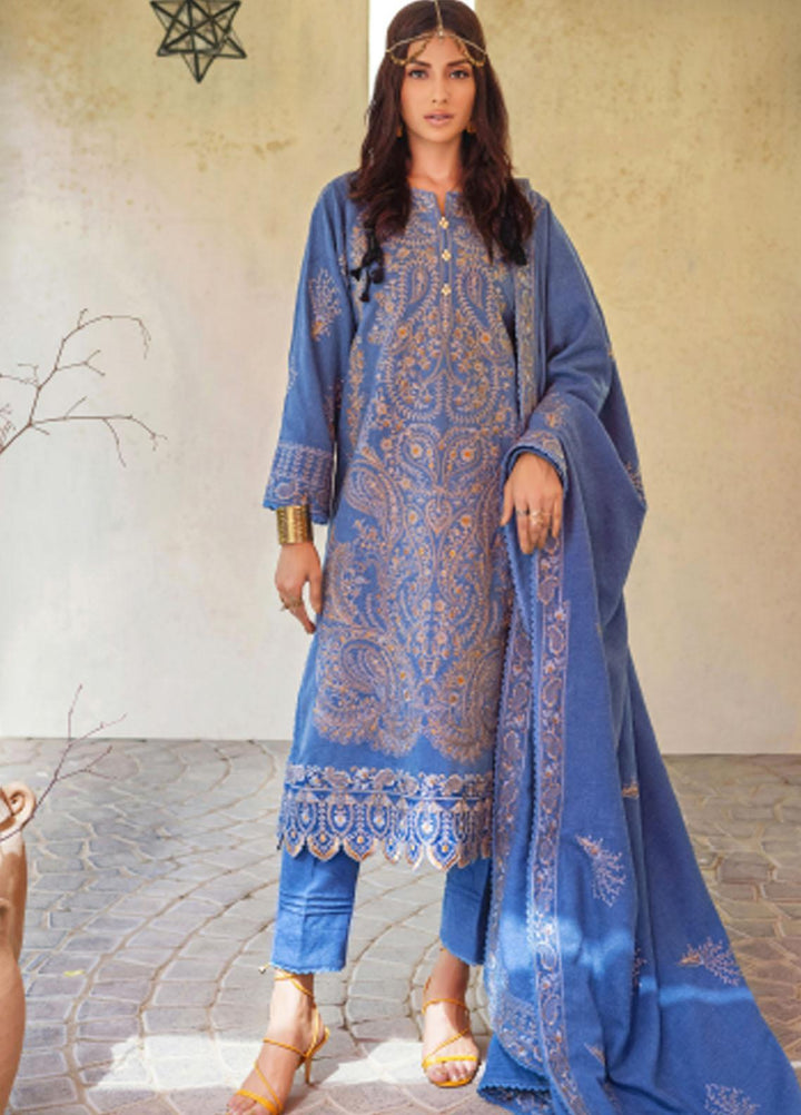 Gul Ahmed Embroidered Linen Suits Unstitched 3 Piece GA23WB RC 32005 - Winter Collection