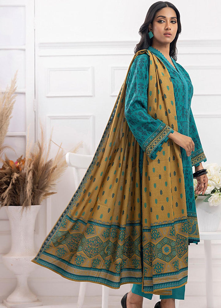 Gul Ahmed Embroidered Dhanak Suits Unstitched 3 Piece GA23WB WNS 32175 A - Winter Collection