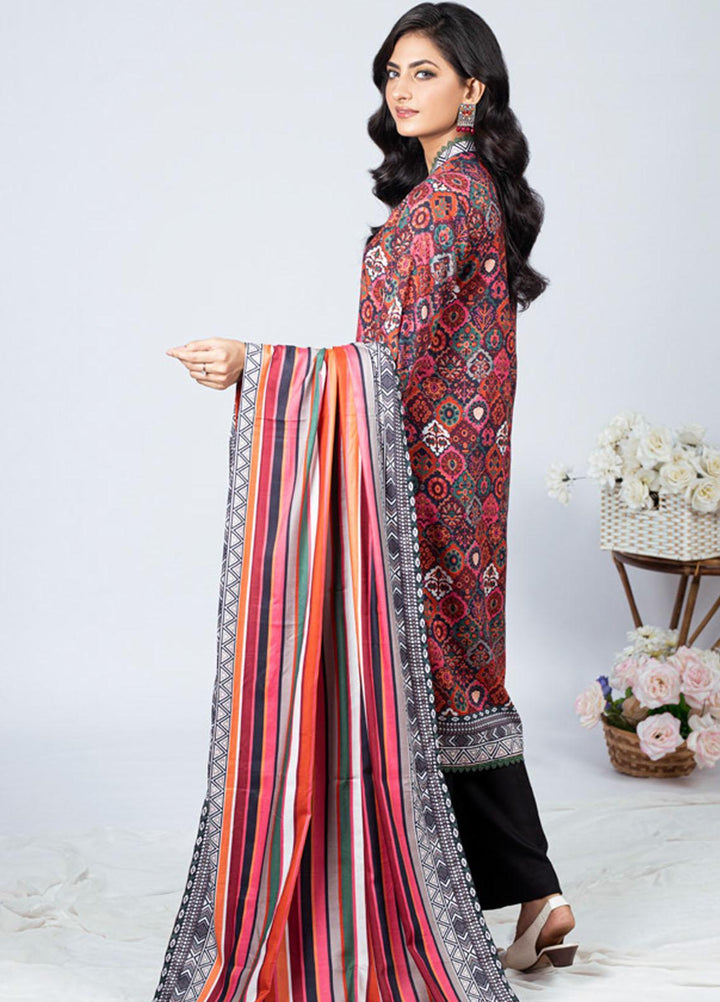 Gul Ahmed Embroidered Linen Suits Unstitched 3 Piece GA23WB WNS 32217 A - Winter Collection