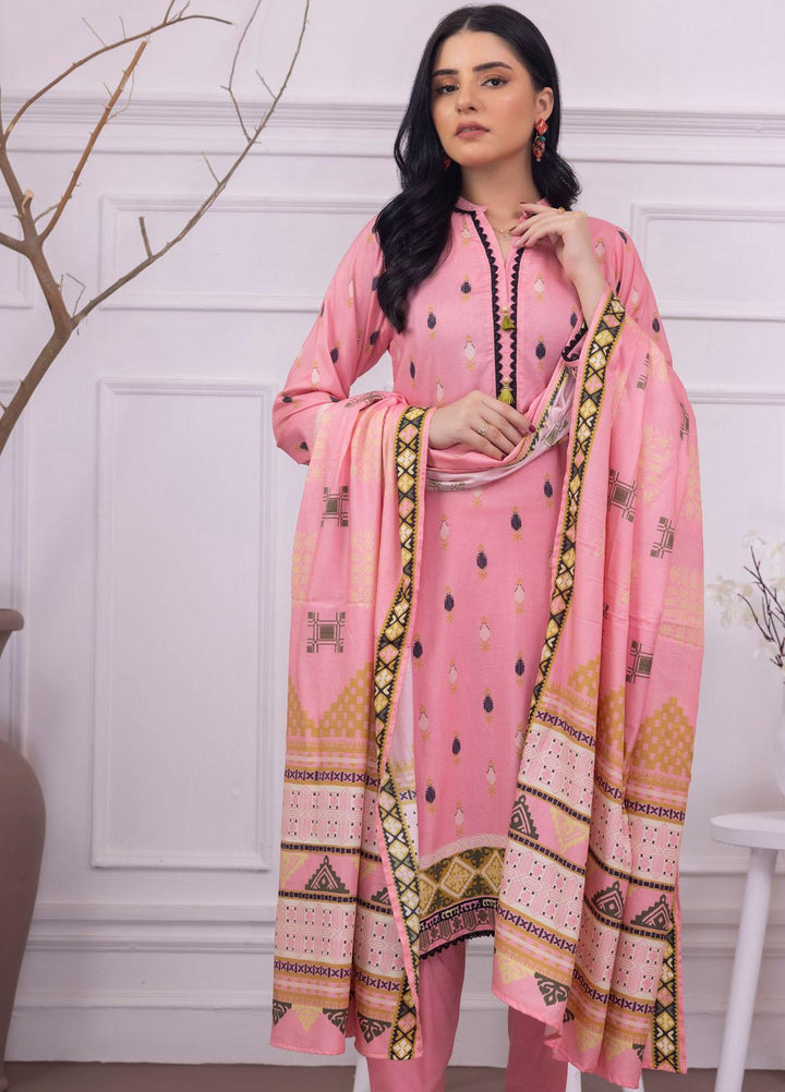 Gul Ahmed Embroidered Linen Suits Unstitched 3 Piece GA23WB WNS 32228 B - Winter Collection