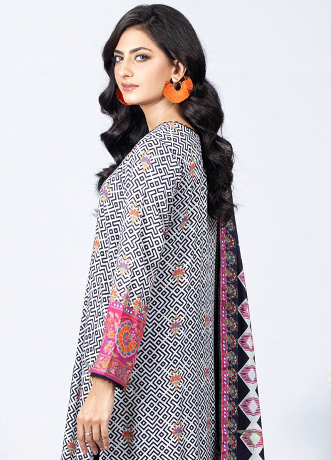 Gul Ahmed Embroidered Linen Suits Unstitched 3 Piece GA23WB WNS 32229 A - Winter Collection