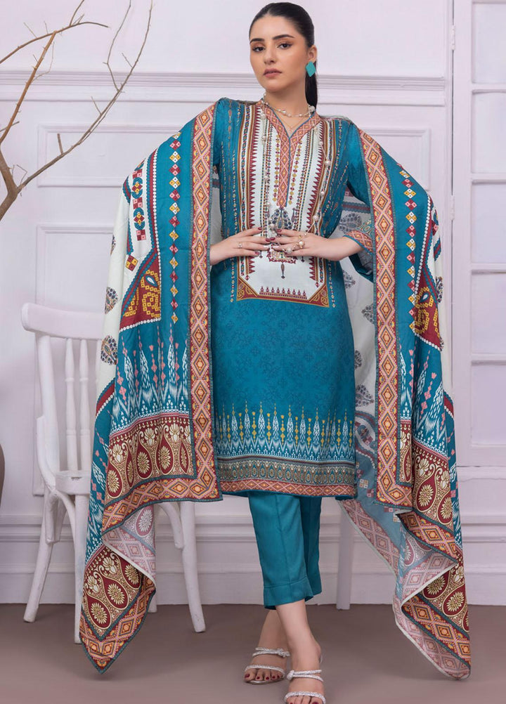 Gul Ahmed Embroidered Cotail Suits Unstitched 3 Piece GA23WB WNS 32251 A - Winter Collection