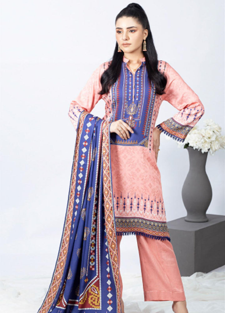 Gul Ahmed Embroidered Cotail Suits Unstitched 3 Piece GA23WB WNS 32251 B - Winter Collection