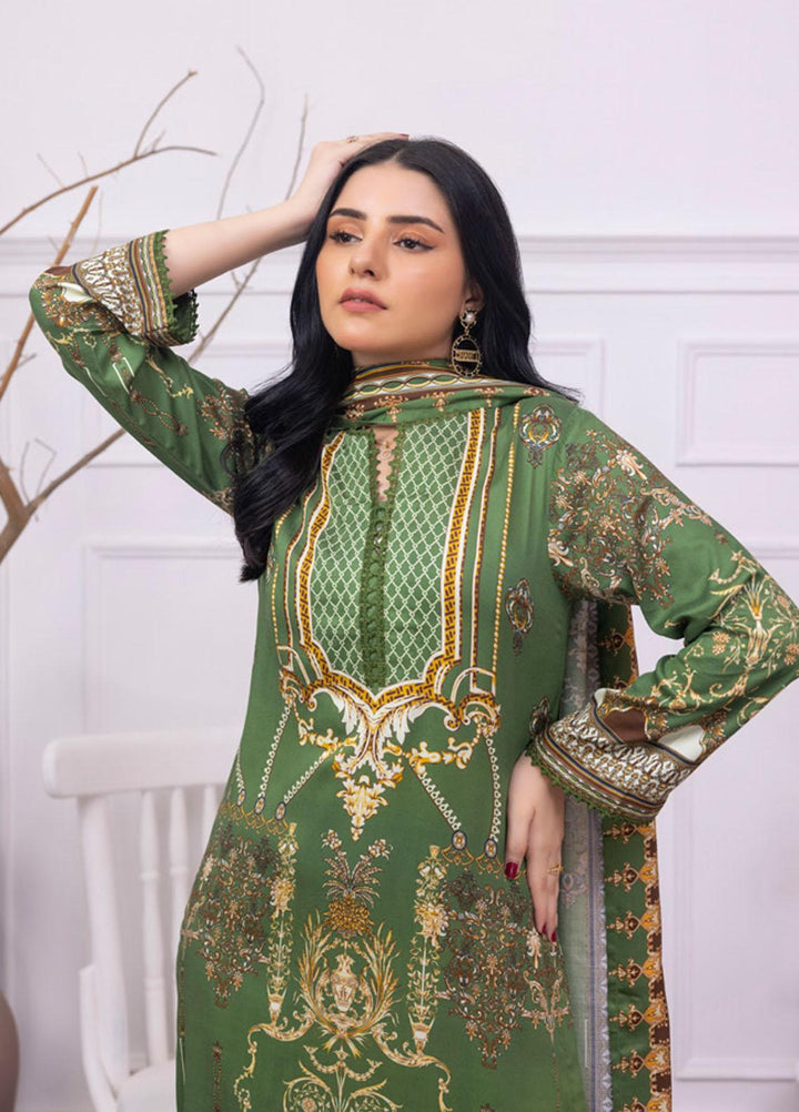 Gul Ahmed Embroidered Cotail Suits Unstitched 3 Piece GA23WB WNS 32252 A - Winter Collection