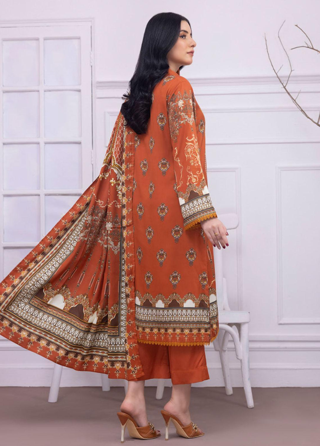 Gul Ahmed Embroidered Cotail Suits Unstitched 3 Piece GA23WB WNS 32252 B - Winter Collection