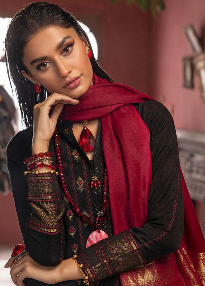 Gul Ahmed Jacquard Khaddar Suits Unstitched 3 Piece GA23WC AP 32084 - Winter Collection