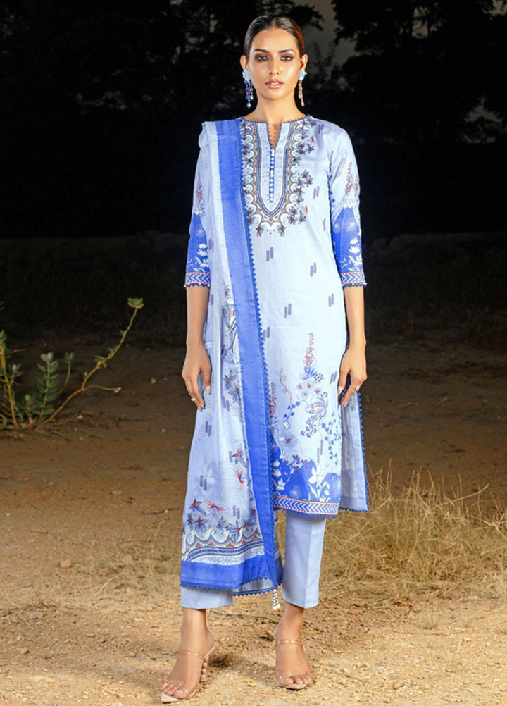 Gul Ahmed Printed Corduroy Suits Unstitched 3 Piece GA23WC CD 32004B - Winter Collection