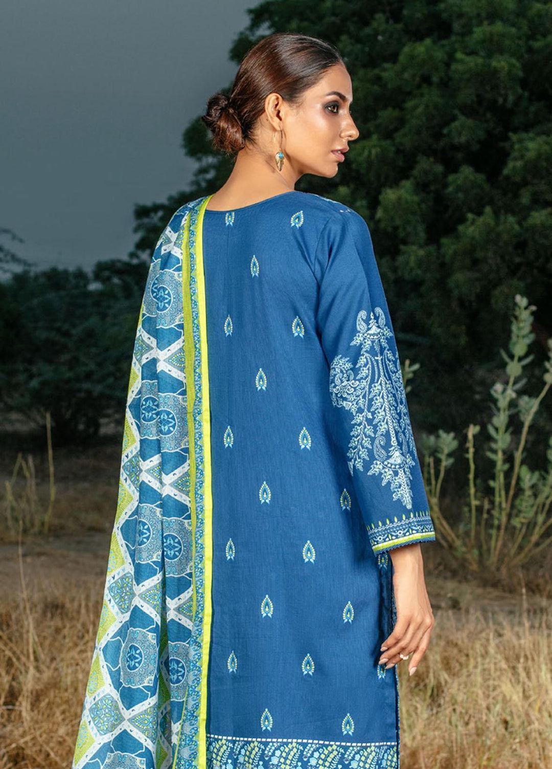 Gul Ahmed Embroidered Corduroy Suits Unstitched 3 Piece GA23WC CD 32009 - Winter Collection