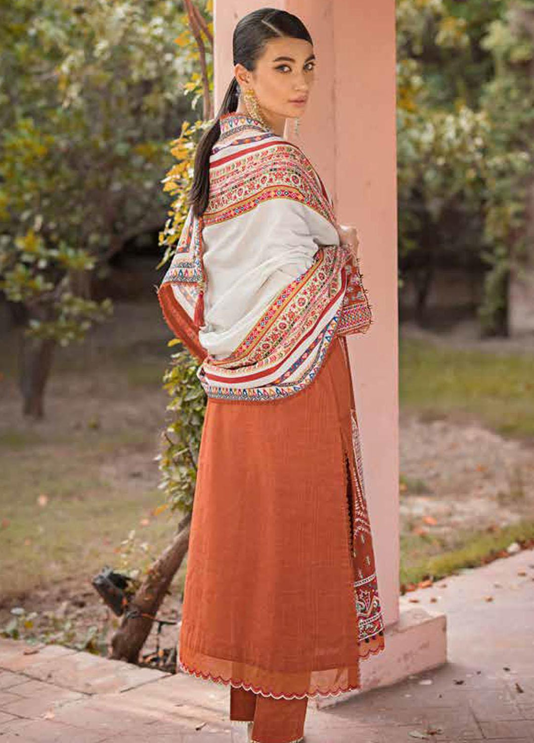 Glamour By Gul Ahmed Fancy Pashmina Suits Unstitched 3 Piece GA23WG AP-32048 - Winter Collection