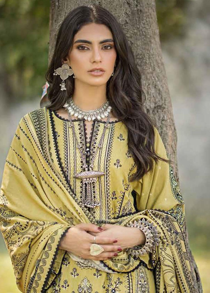 Glamour By Gul Ahmed Fancy Karandi Suits Unstitched 3 Piece GA23WG AY-32012 - Winter Collection