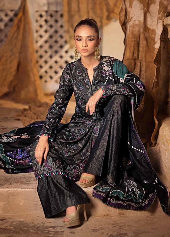 Glamour By Gul Ahmed Fancy Karandi Suits Unstitched 3 Piece GA23WG AY-32037 - Winter Collection